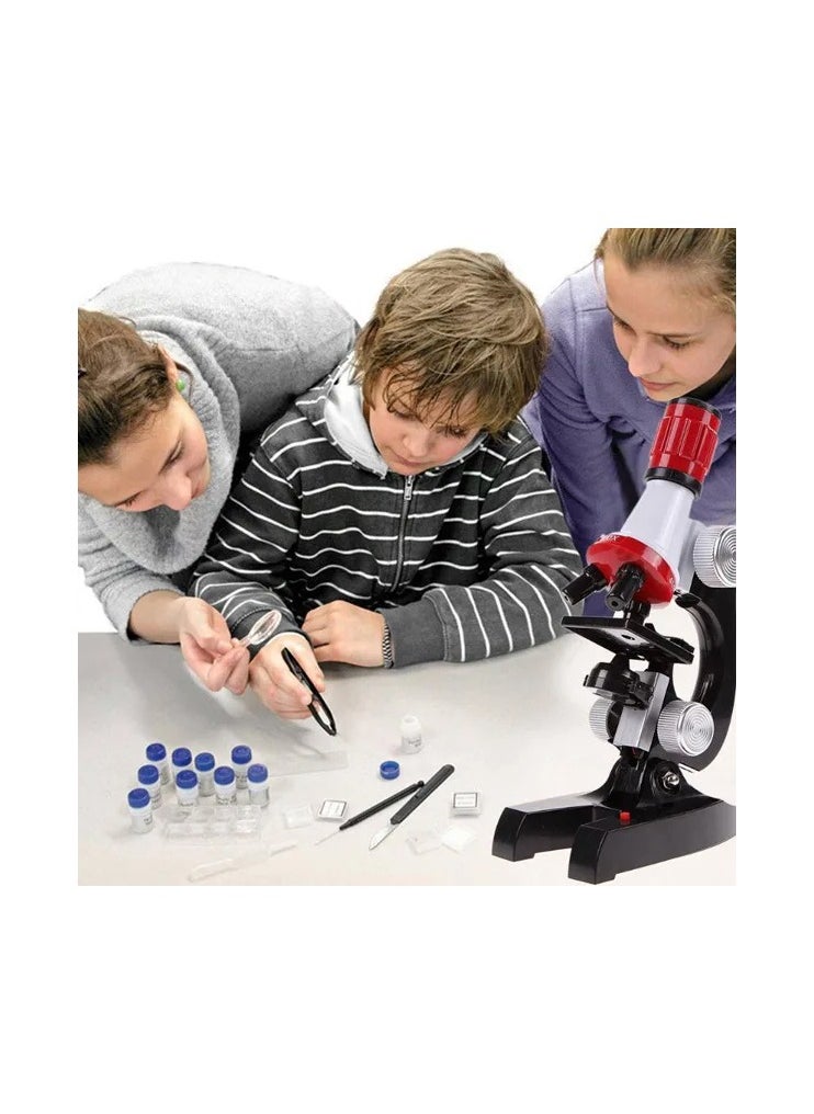 Science Microscope Kids Science Microscope Educational Toy – STEM Learning Kit with Accessories | 100x, 400x, 1200x Zoom  - Image 1