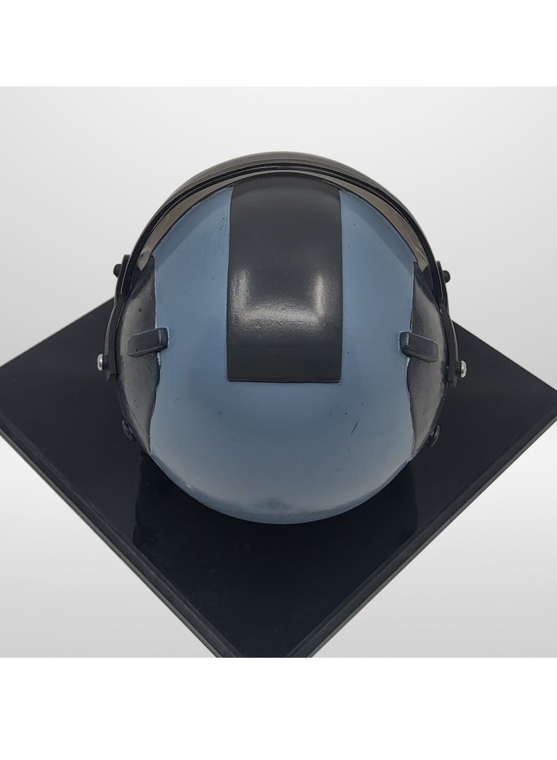 فايتر جيفتس نموذج خوذة الطيار باللون الرمادي الداكن مع علبة عرض من الأكريليك - Image 5