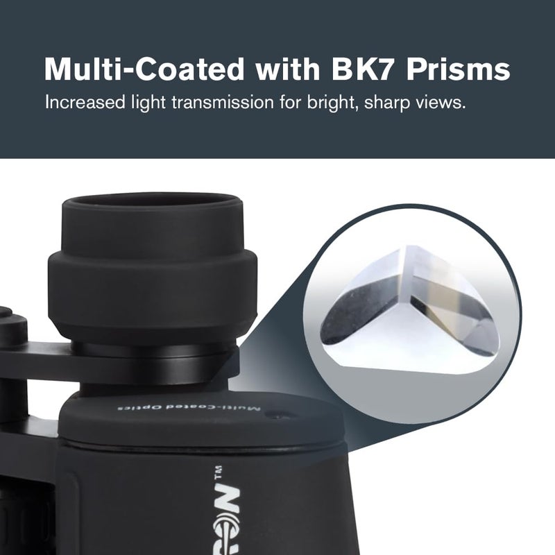 Celestron - Cometron 7x50 Astronomy Binoculars â€“ Entry-Level for Stargazing and Comet Watching â€“ Large 50mm Objective Lenses â€“ Wide 6.6Â° Field of View â€“ Multi-Coated Optics - Image 4