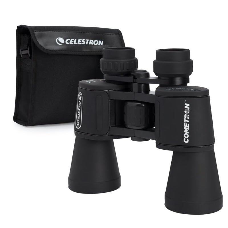 Celestron - Cometron 7x50 Astronomy Binoculars â€“ Entry-Level for Stargazing and Comet Watching â€“ Large 50mm Objective Lenses â€“ Wide 6.6Â° Field of View â€“ Multi-Coated Optics - Image 1