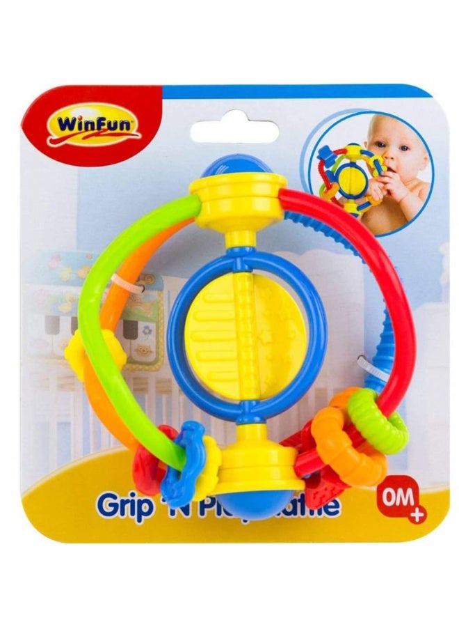 WinFun Grip 'N Play Rattle (12 x 12 x 13.5 cm) - Image 1