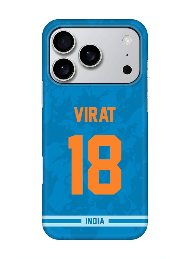 Stylizedd For iPhone 17 Pro,Case, [Compatible with MagSafe] Magnetic cover Slim fit Protection Matte, - India Virat Kohli, Jersey No 18