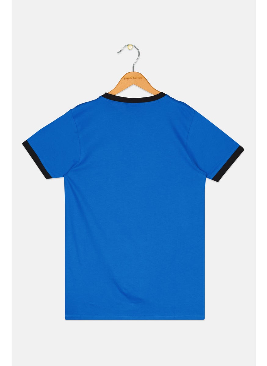 Ellesse - Kids Boy Sportswear Fit Outdoor T Shirt, Blue Combo - Image 1