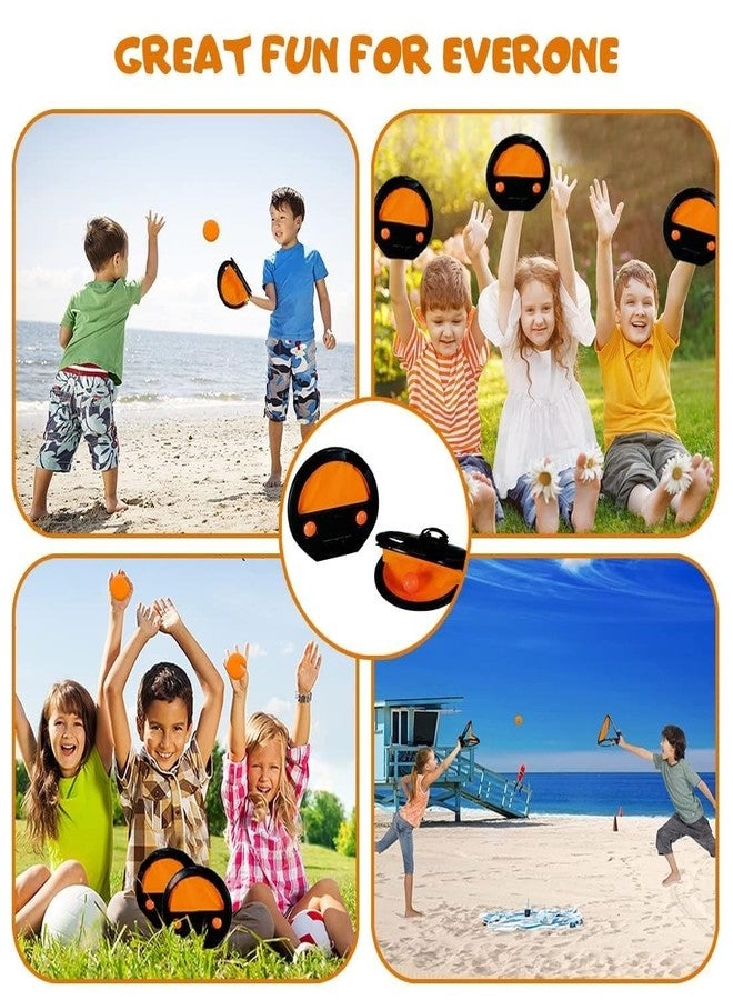 ANAB GI Catch and Throw Ball Game Set, Outdoor Indoor Toy with Catcher and Balls, Black and Orange - Image 4