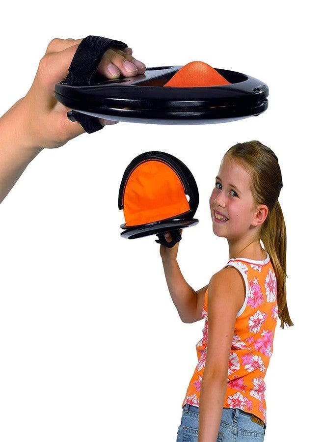 ANAB GI Catch and Throw Ball Game Set, Outdoor Indoor Toy with Catcher and Balls, Black and Orange - Image 2