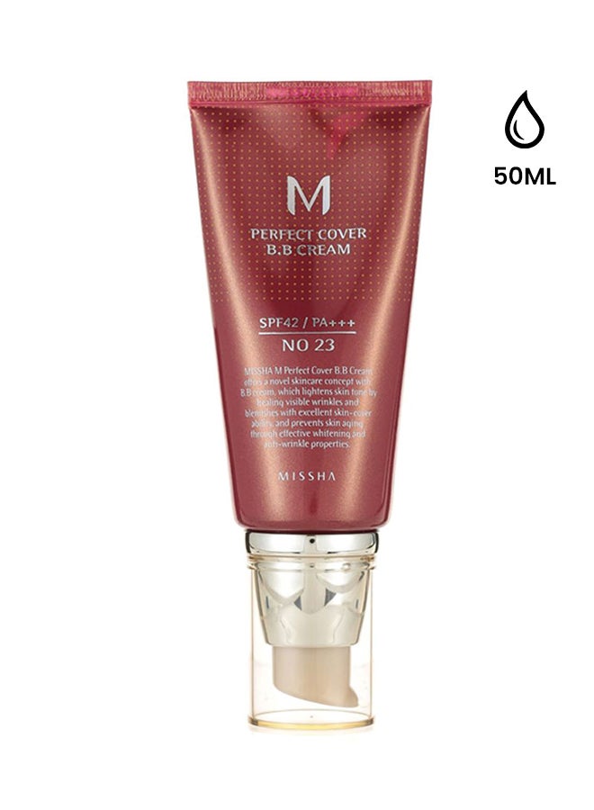 ميشا كريم بي بي يوفر تغطية مثالية SPF42/PA+++ رقم 23 بيج - Image 1