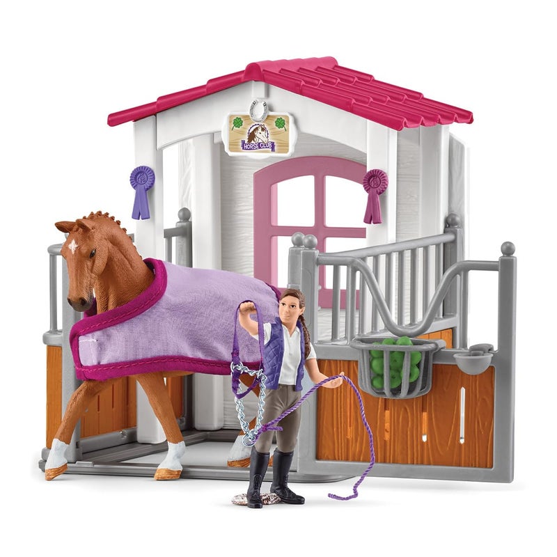 Schleich Horse Club 28 PC Horse Wash Stall Toy Playset with Mare and Rider Action Figure and Accessories for Girls and Boys Personalizable Stall Interactive Realistic Kids Toys Ages 5 72177 - Image 4