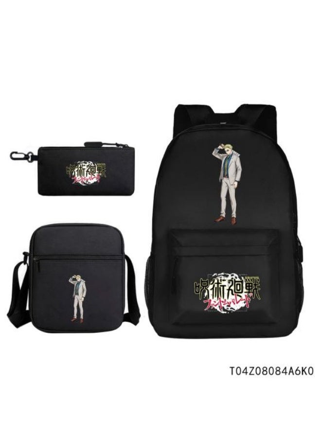 All-match animation-style backpack combination, complete three-piece set, easier travel storage - 671  - Image 1