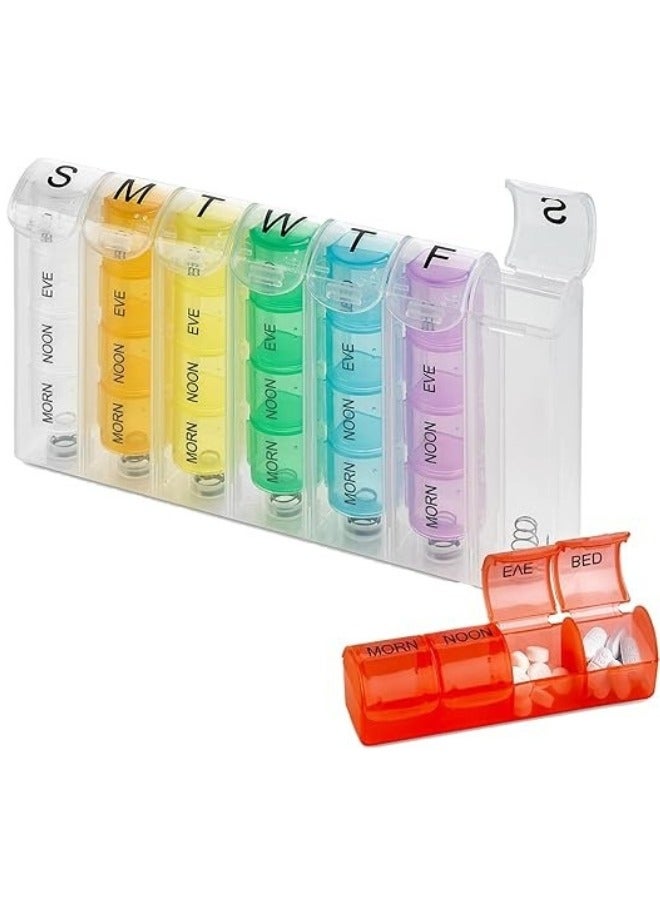 7 Day Pill Organizer Multicolour - Image 1