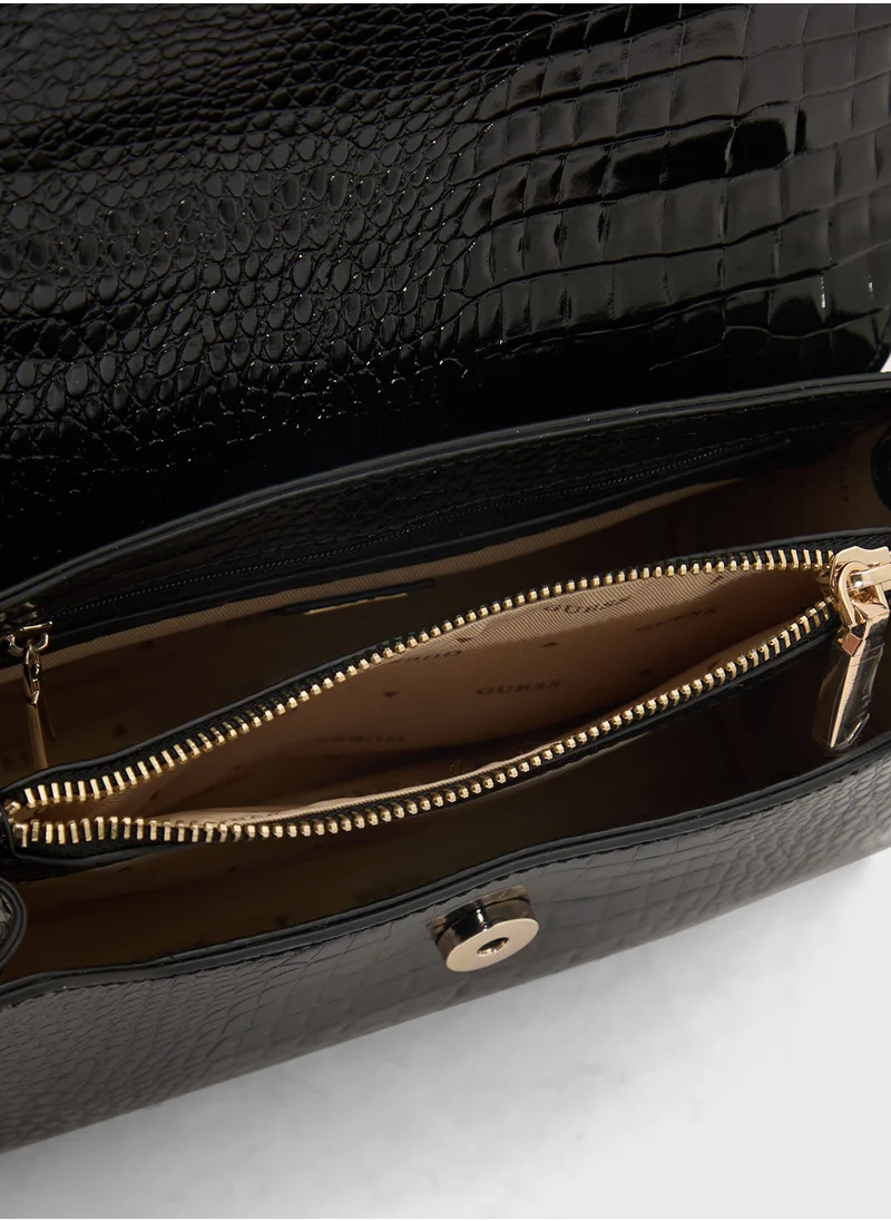 GUESS Silvye Top Handle Flap
