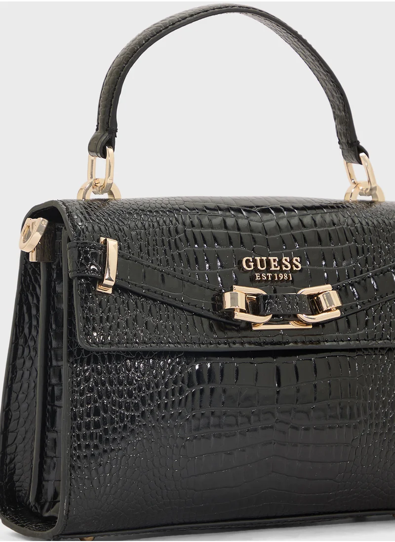GUESS Silvye Top Handle Flap