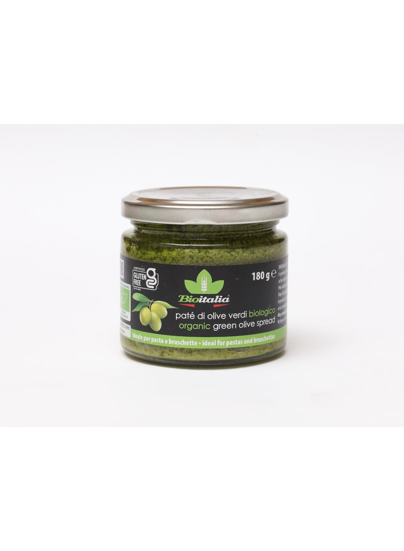 Bioitalia organic green olive spread - gluten free - Image 1