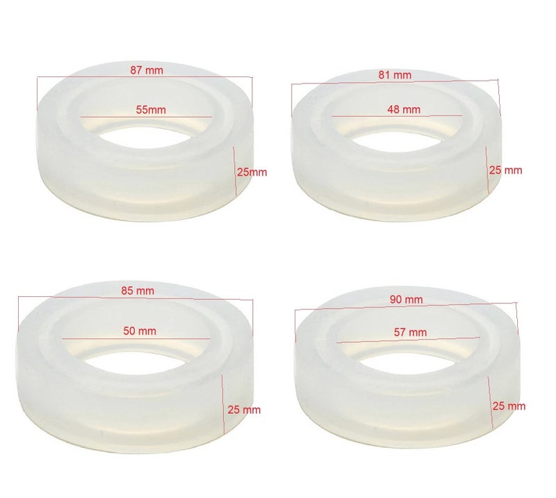 R H LIFESTYLE DIY Silicone Resin Bracelet Casting Mold (Bangle Mould - Set of 4PCS) SM4433 - Image 3