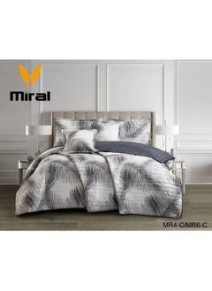 Miral Double Size Comforter Set – 6 Pieces – Reversible – 240×220 cm 