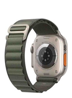 PROVENGE Replacement Alpine Loop Band Designed For Apple Watch Band 38mm/40mm/41mm Nylon Woven Sport Strap Compatible with iWatch Series 8/7/SE/6/5/4/3/2/1 Adjustable Strap Green  - Image 1