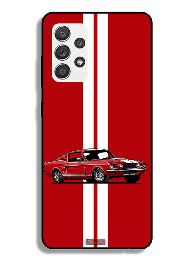 Tolwak غطاء واقي لهاتف سامسونج جالاكسي A32 5G بتصميم فني لسيارة كلاسيكية - Image 1