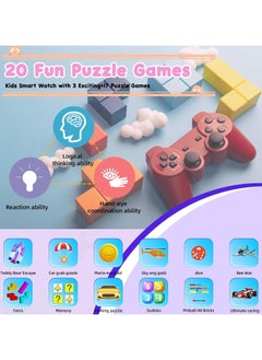 SNW Kids Watch Gifts for 3 4 5 6 7 8 9 Year Old Girls Boys,Toys for Girl Boys Age 4-9,Smart Watch for Kids with Touchscreen Camera Video Music Games Alarm  - Image 4