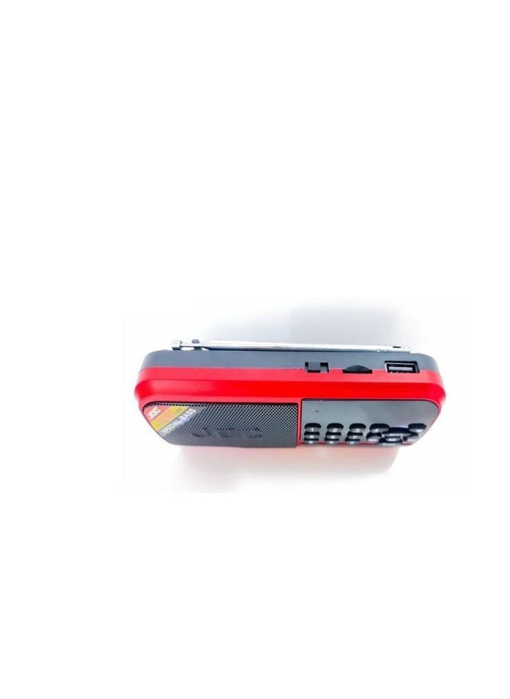 ماركة غير محددة - راديو بلوتوث FM - USB - ذاكرة - أحمر - Image 1