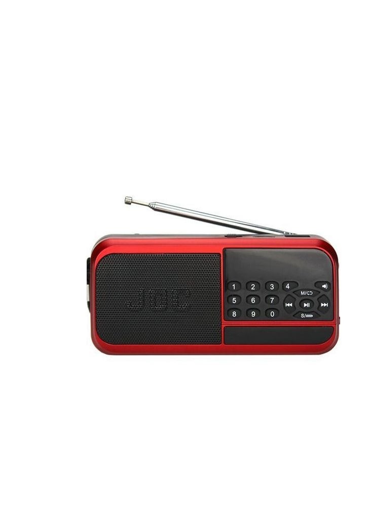 ماركة غير محددة - راديو بلوتوث FM - USB - ذاكرة - أحمر - Image 1