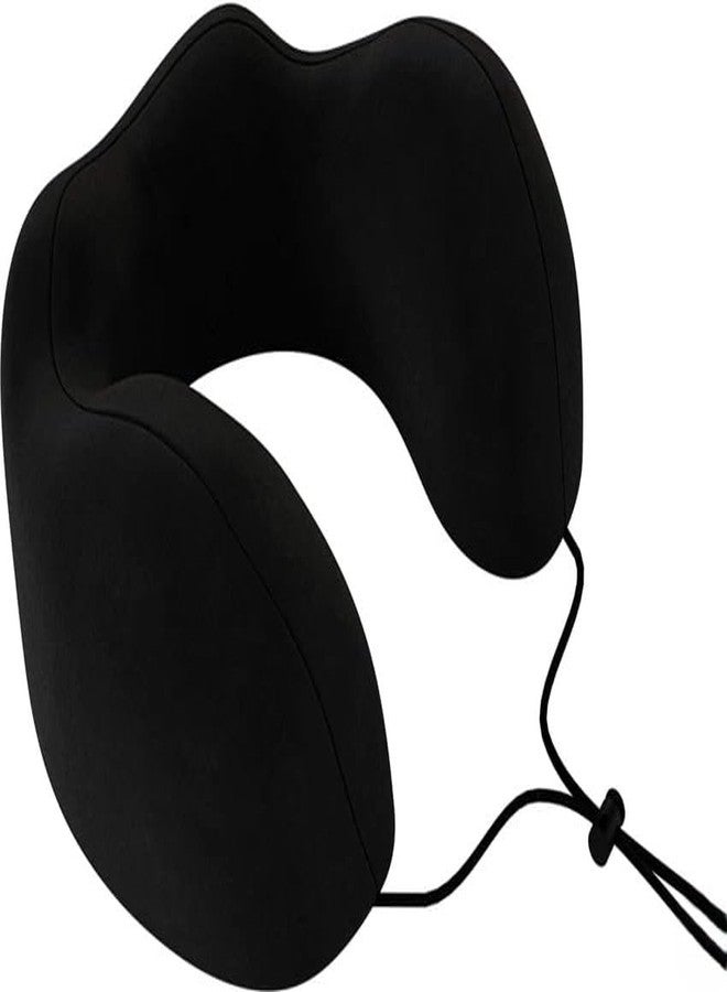 ORTHOCURE Memory Foam Travel Pillow- Portable Neck Support Pillow on Flights, Car, and at Home, Comfortable Airplane Travel Pillow,Lightweight Quick Pack for Camping (Black) - Image 3