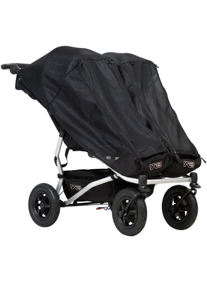 Mountain Buggy Duet Double Cover, Mesh, Black - Image 1