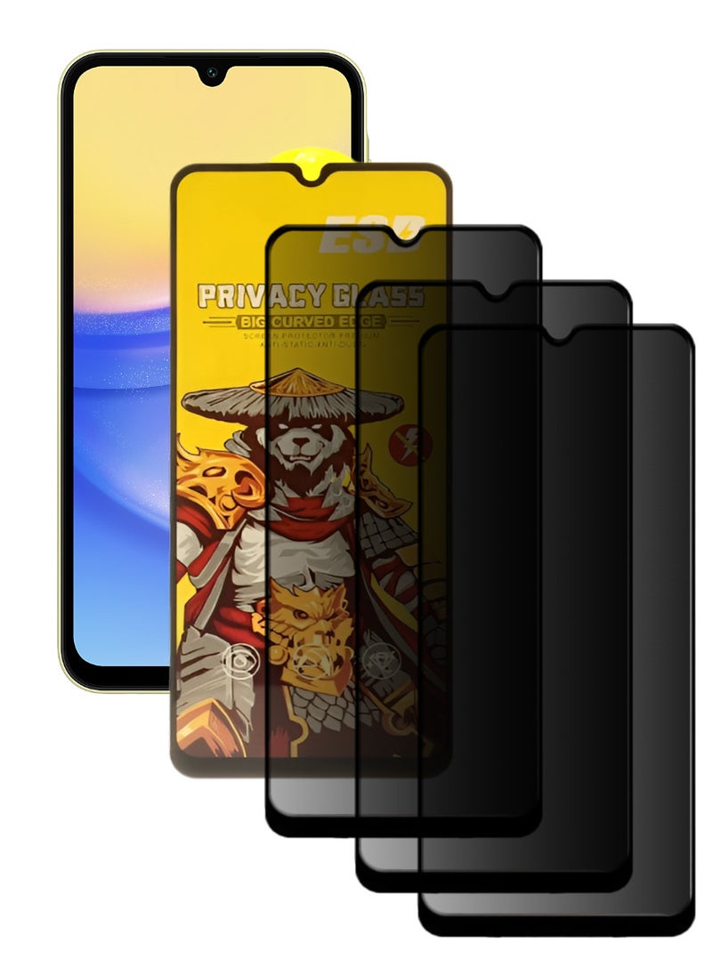 ESD 3 Pieces Tempered Dustproof Glass Screen Protector Compatible For Samsung Galaxy A15 5G - Image 1