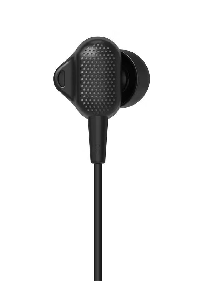 iOsuite Dual-driver Type-C in-ear headphones in black - Image 1