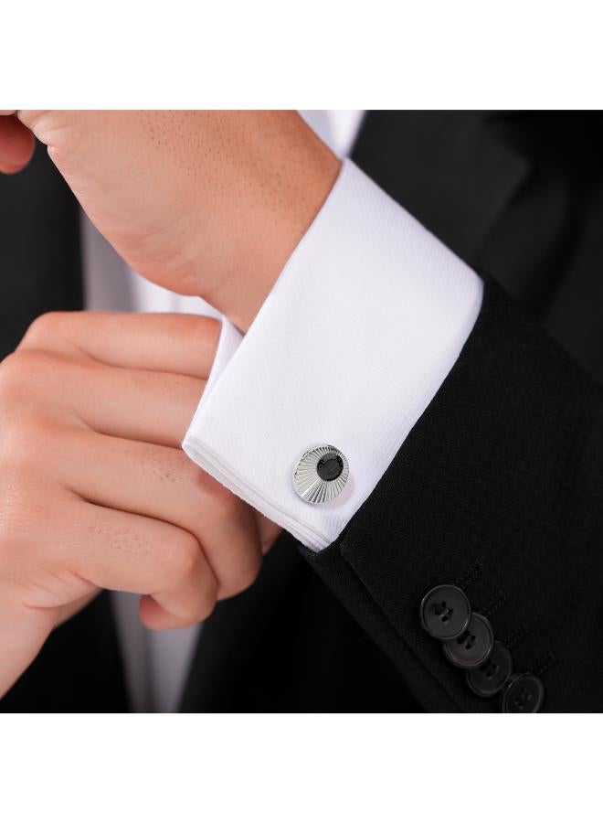 POLICE RADIANT LOGO CUFFLINKS - Image 4