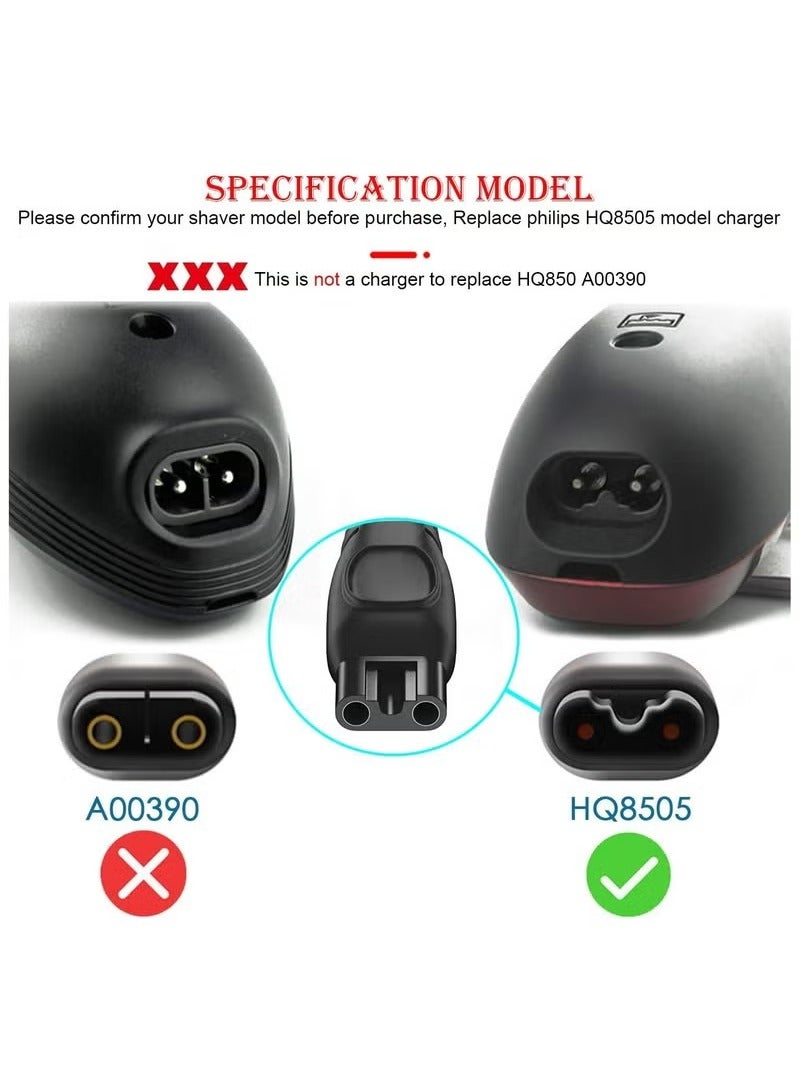 15V for Philips Shaver Charger HQ8505 Cable UK for Series 3000, 5000, 7000, 9000 Beard Trimmer S3233, S3333, S1332, BT5502, BT9810, MG7790 MG7750 Electric Razor Aquatouch Power Lead - Image 2