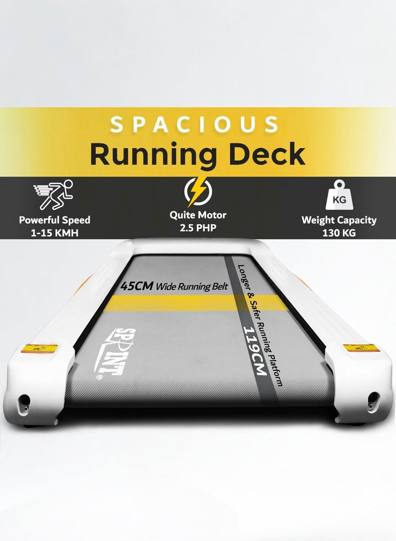 سبرينت YG6010/4 مشاية رياضية بموتور دي سي + جهاز مساج + قرص تويست + بنش تمارين البطن + 2 دامبل – تتحمل وزن 130 كجم - Image 4