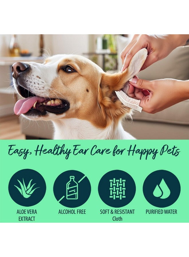 Natureland [Large Size Finger Wipes] Dog & Cat Ear Finger Wipes - Otic Cleaning Wipes for Infections and Controlling Ear Infections and Ear Odor in Pets (50 Large) - Image 2