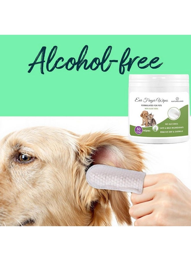 Natureland [Large Size Finger Wipes] Dog & Cat Ear Finger Wipes - Otic Cleaning Wipes for Infections and Controlling Ear Infections and Ear Odor in Pets (50 Large) - Image 4