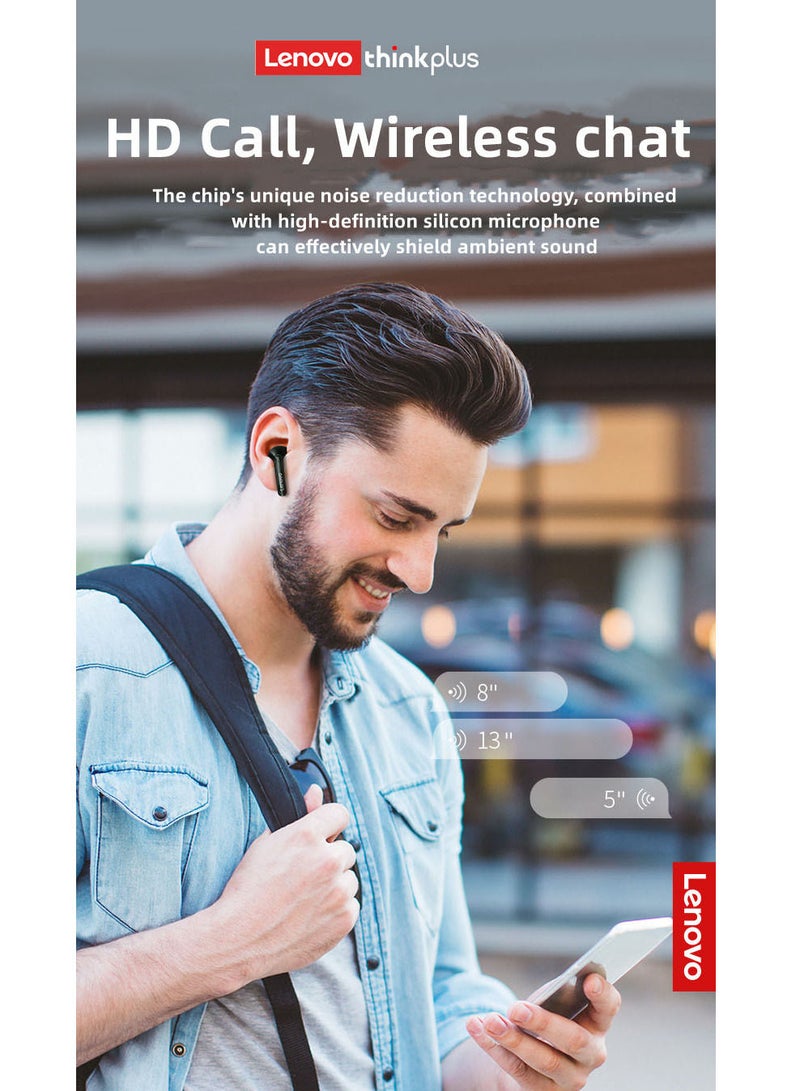 Lenevo XT93 Earphone 250mAh Long Standby Bluetooth 5.2 Headphone HiFi Bass Stereo Sports Earbuds Dual HD Microphone Headset - Image 5