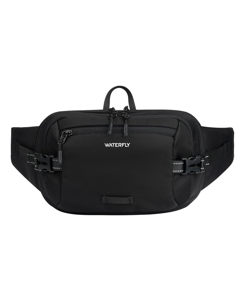 WATERFLY 3L Large Fanny Pack, 180Â° Opening Hip Pouch with Multi-Pockets, Anti-Theft RFID Blocking Waist Bag for Women Men Traveling Hiking Daily Use - Image 1