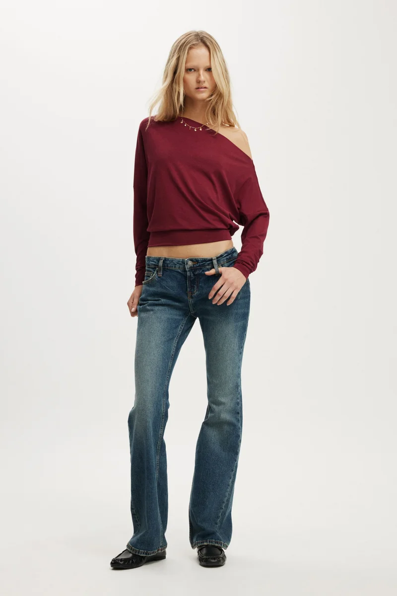 Cotton On Peyton Off Shoulder Long Sleev