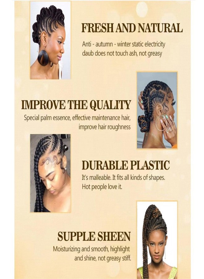 RoseFlower 4OZ Braid Gel, Edge Control for Braids, Extra Hold Conditioning Braiding Gel Natural Gloss Styling Wax for Locs Twists and Edges, Tames Frizz And Keeps Hair Wig In Place - Image 5
