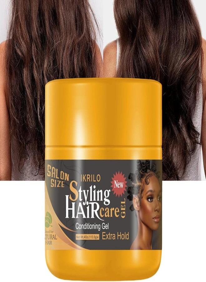 RoseFlower 4OZ Braid Gel, Edge Control for Braids, Extra Hold Conditioning Braiding Gel Natural Gloss Styling Wax for Locs Twists and Edges, Tames Frizz And Keeps Hair Wig In Place - Image 1