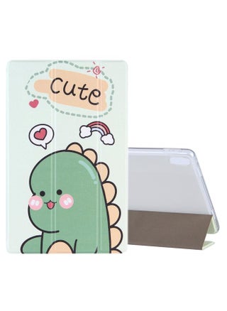 Lenovo Tab P11 TB J606F Coloured Drawing Pattern Horizontal Flip Leather Case with Three folding Holder Green Dinosaur - pzsku/Z1E24D1F3D5751E14E501Z/45/_/1717259008/b5794f10-7c2e-40f2-8c55-6dbe80c968de