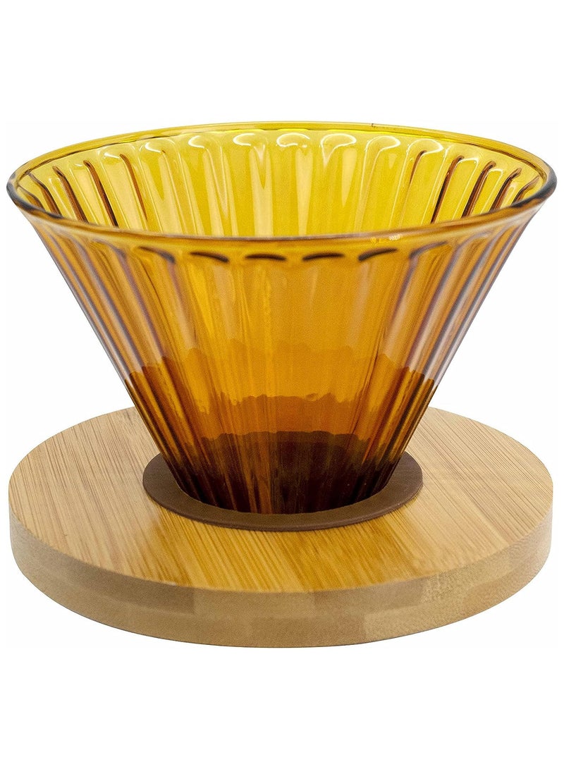 ميبرو مجموعة تقطير ادوات آلة القهوة المختصة V60 تحتوي على 5 قطع صب فوق القهوة بالتنقيط والتقطير - Image 2