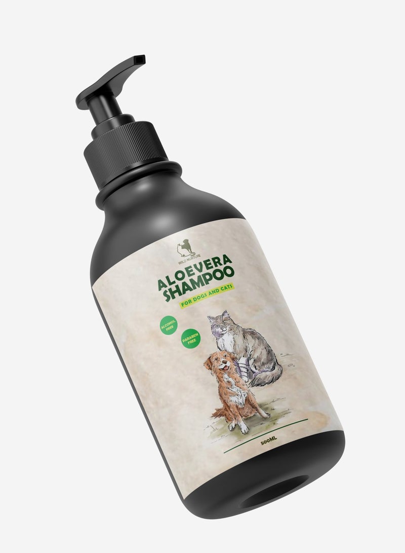 Wild nurture shampoo with aloe vera 500 ml for dogs and cats
