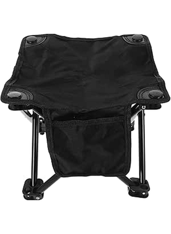 Portable Folding Camping Stool with Side Pocket Lightweight for Outdoor Hiking Fishing Picnic - Image 1
