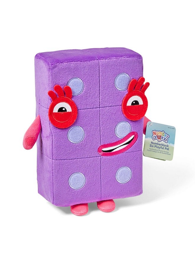 hand2mind hand2mind Numberblock Six Playful Pal Plush, Numbers for Toddlers, Preschool Math Learning Toys, Stuffed Animal Plushies, Counting Blocks Stuffies, Kids Birthday Gifts, Easter Basket Stuffers - Image 1