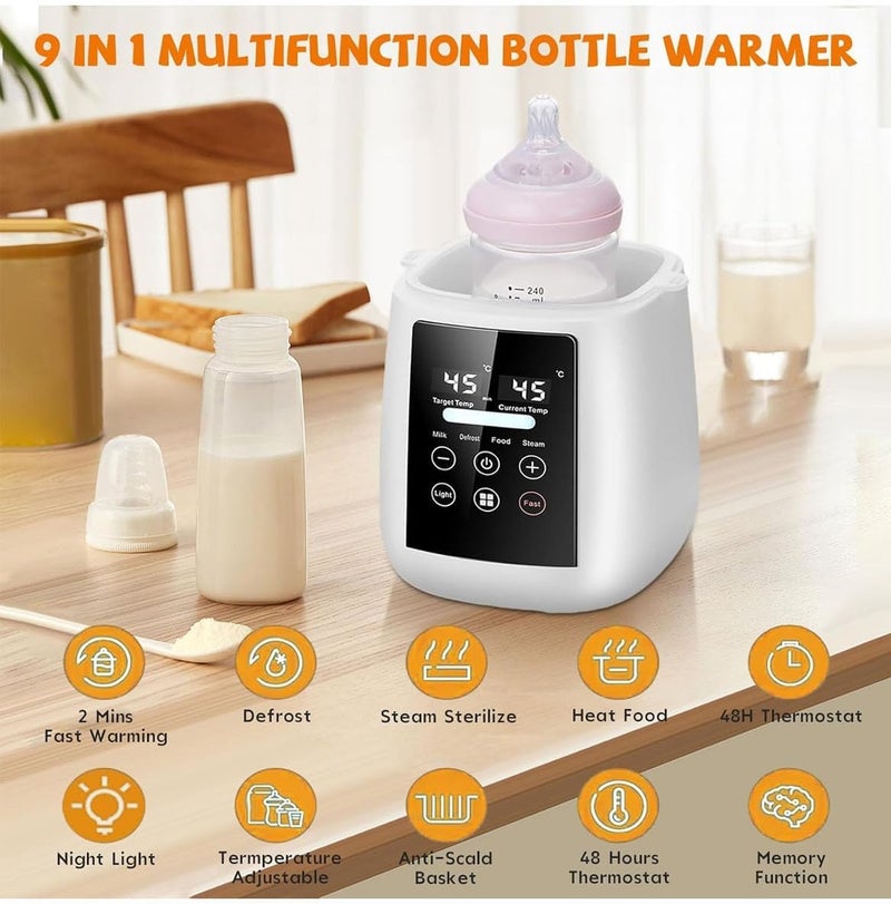 MarlaMall 9-in-1 Fast Baby Bottle Warmer with 48H Thermostat and Accurate Temperature Control - Image 3