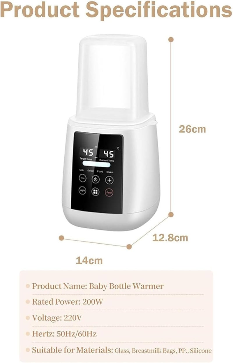 MarlaMall 9-in-1 Fast Baby Bottle Warmer with 48H Thermostat and Accurate Temperature Control - Image 2