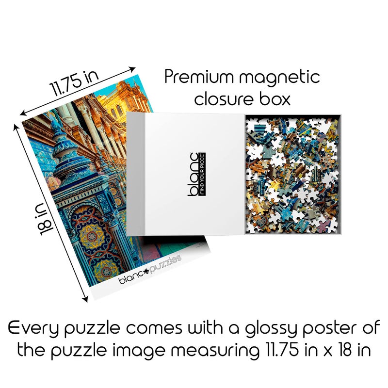 Buffalo Games - blanc - Spanish Tiles - 500 Piece Jigsaw Puzzle , White - Image 3