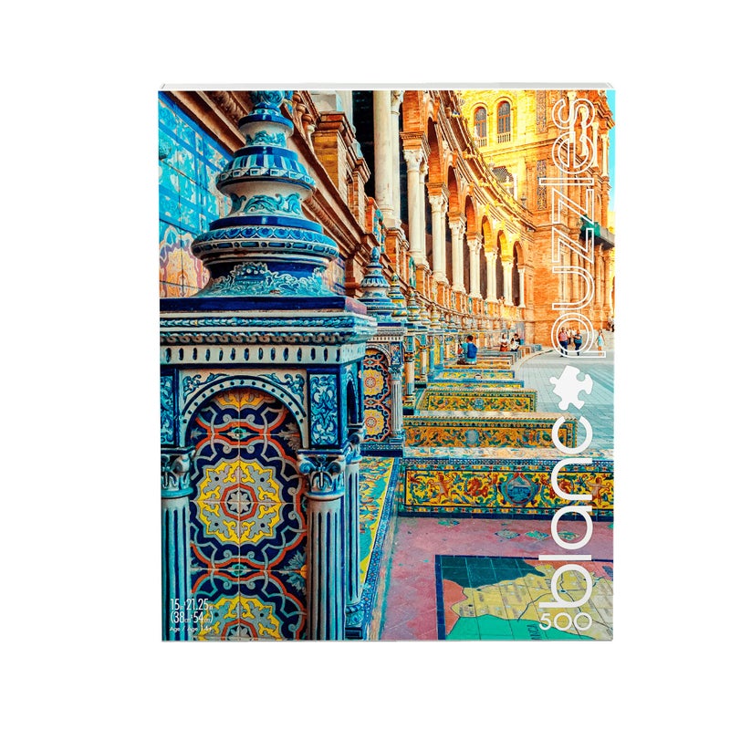 Buffalo Games - blanc - Spanish Tiles - 500 Piece Jigsaw Puzzle , White - Image 5