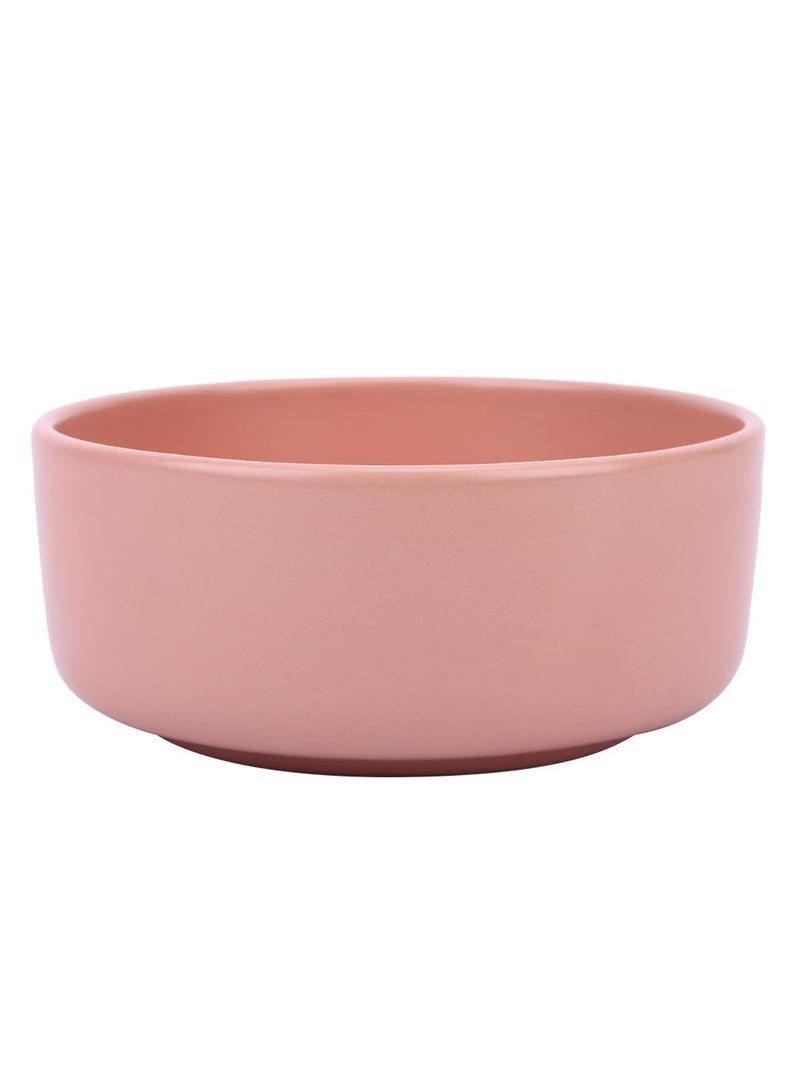 NARRADORA Stoneware Pink Zoro Straight Shape 2 PCS Dinner Plates, 2 PCS Serving Bowls & 2 PCS Veg Bowls | Dinner Set of 6 PCS, Premium Crockery Perfect for Gifting. - Image 5