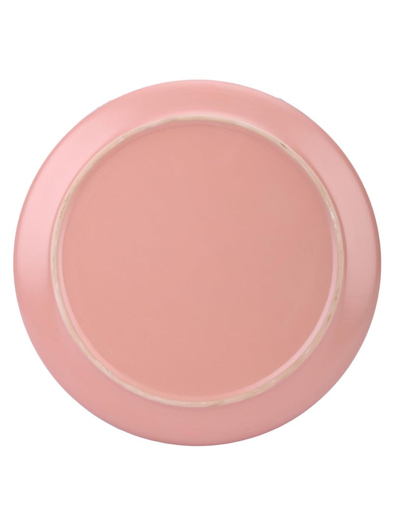 NARRADORA Stoneware Pink Zoro Straight Shape 2 PCS Dinner Plates, 2 PCS Serving Bowls & 2 PCS Veg Bowls | Dinner Set of 6 PCS, Premium Crockery Perfect for Gifting. - Image 4