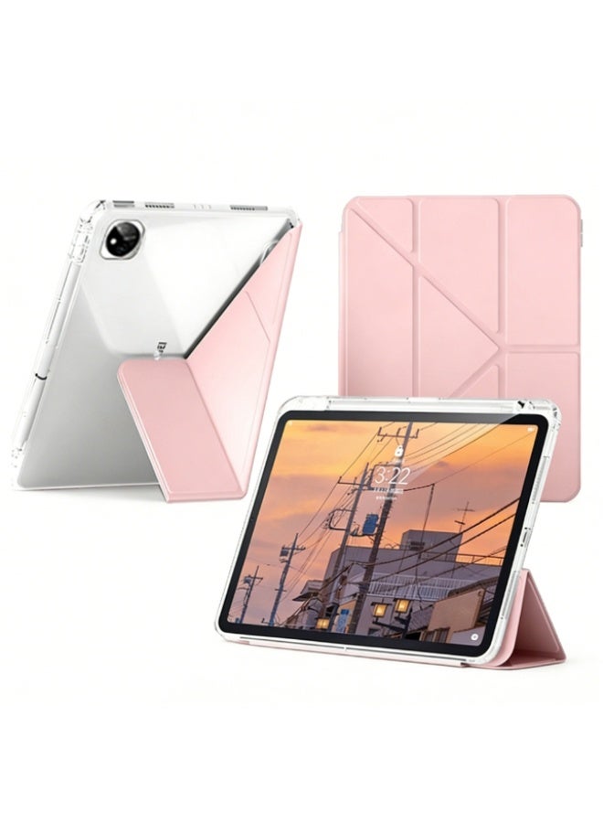 eGreen99 for Honor MagicPad 2 12.3 Inch Case Cover, Triple Fold Y-shaped Design, Multi Angle, Leather Tablet Cover, Automatic Wake-up/sleep,pink - Image 1