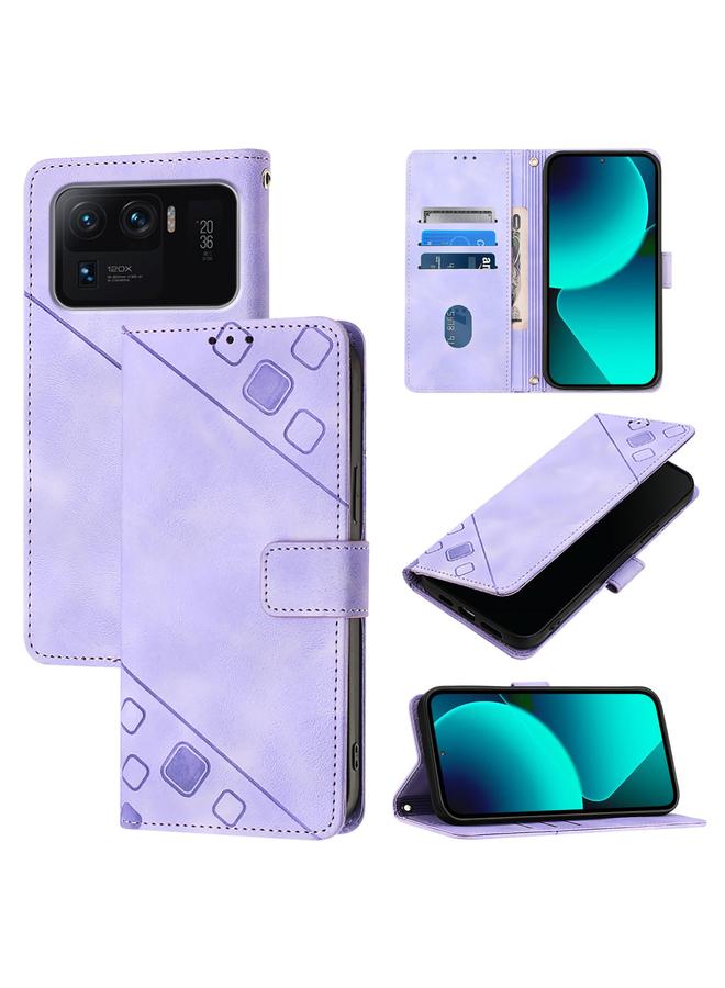 The Bros Case For Xiaomi Mi 11 Ultra Skin Feel Embossed Leather Phone Case